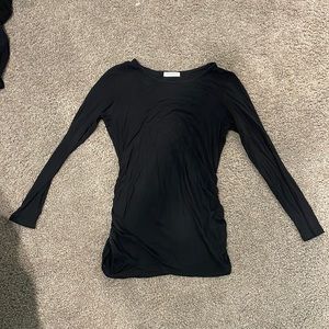 Maternity black long sleeve shirt